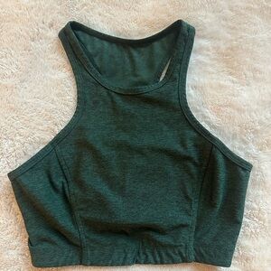 Outdoor Voices Green Longline Sports Bra